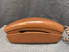 Vtg Western Electric Bell System Trimline Touch Tone Telephone Brown Cocoa Retro