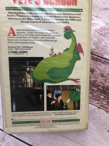 Pete’s Dragon (VHS, 1977) Original WALT DISNEY Home Video Clamshell - Picture 6 of 8