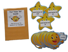 Educational Literacy Center Learning Resource Game Past Tense ED Ending Sounds