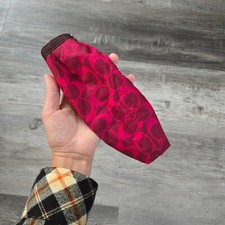 Coach Signature Pink Sunglasses Case Holder
