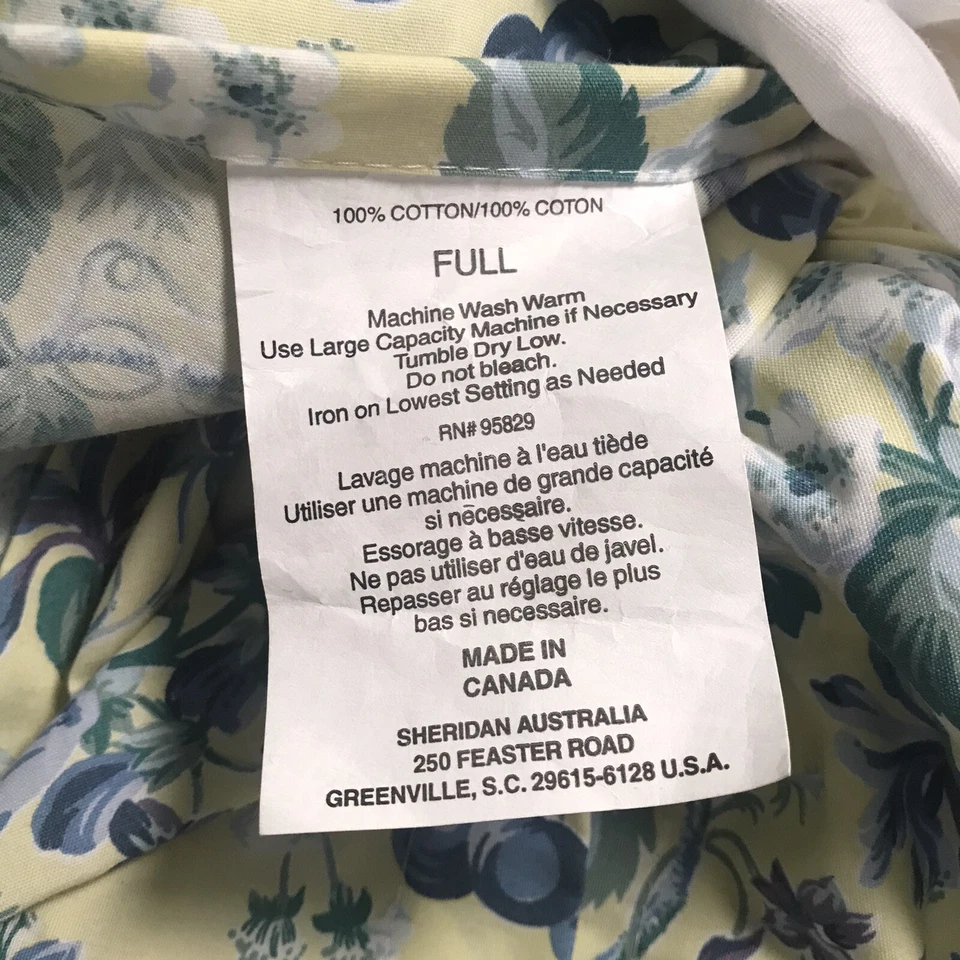 VTG Sheridan Australia Full Bedskirt Ruffle French Country Floral 15" Drop EUC - Image 4 of 4
