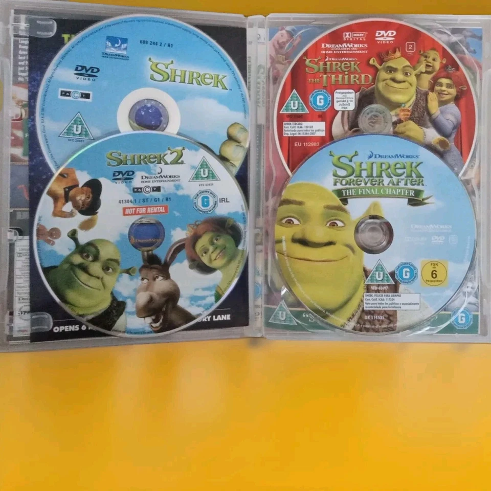 SHREK: COMPLETE MOVIE COLLECTION 1, 2, 3, 4 [QUADRILOGY DVD  BOX SET]  - Image 2 of 4