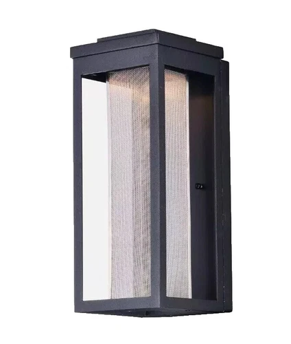 LED Outdoor Wall Sconce, Black By Maxim From The Salon LED Collection 55904MSCBK - Picture 1 of 2