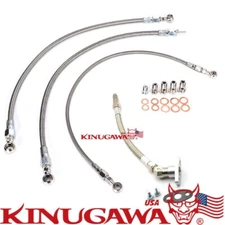 Teflon Turbo Oil Water Line Kit Fit Saab B207R Z20NET 9-3 2.0T AERO TD04 Turbo 