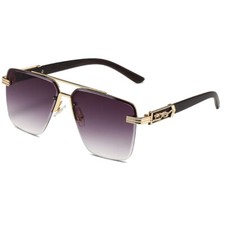 Fashion Oversized Square Pilot Sunglasses Mens Women Retro Hip Hop Shade Glasses