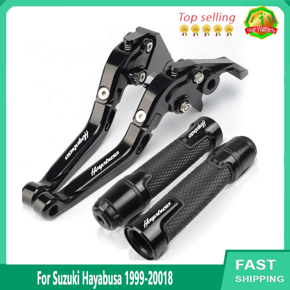 For Suzuki Hayabusa 1999-20018 Accessories Handlebar Grip Brake Clutch Levers Foto 3 de 4