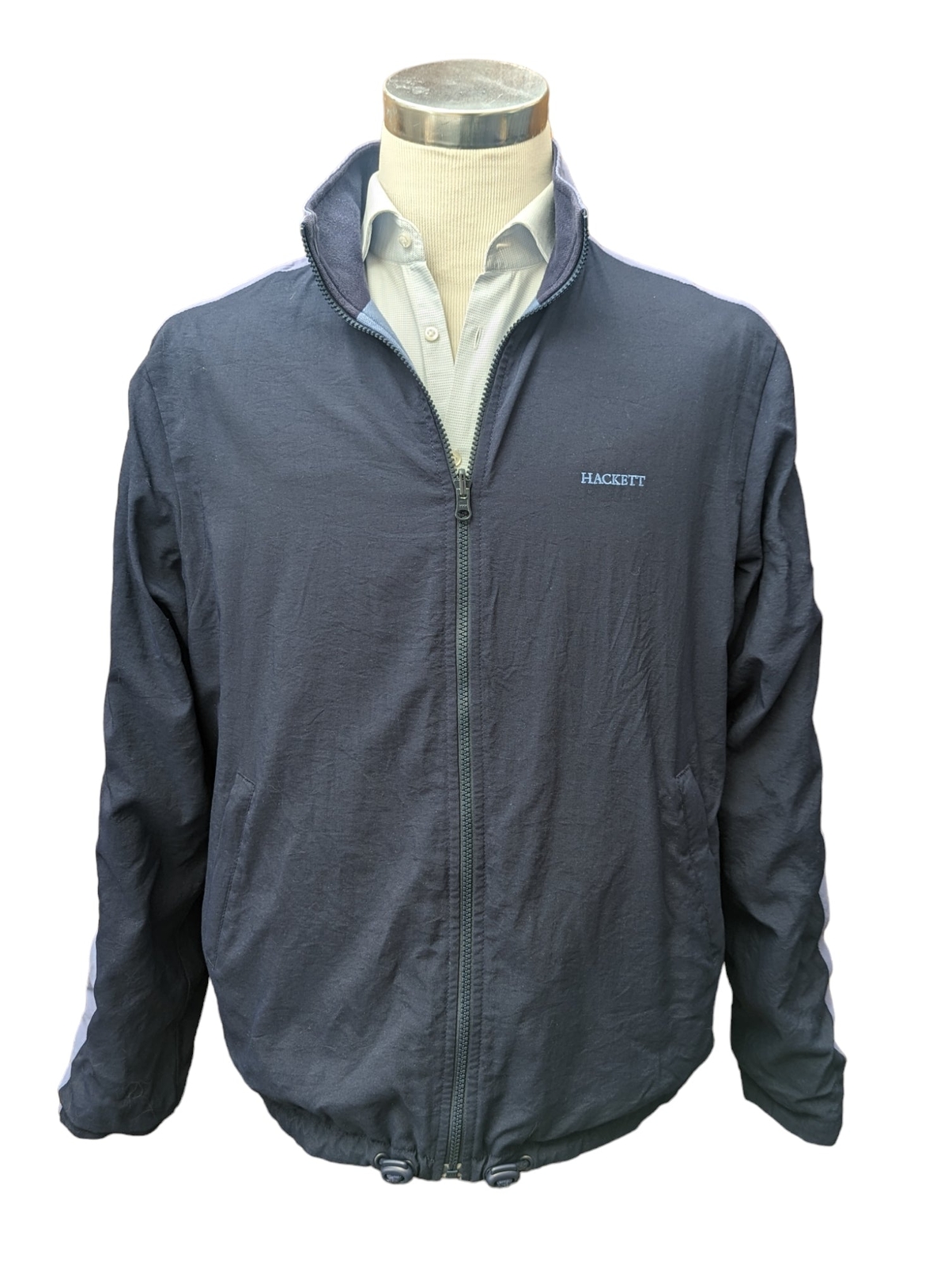 Hackett Reversible Jacket M/L Navy Periwinkle Blu… - image 1