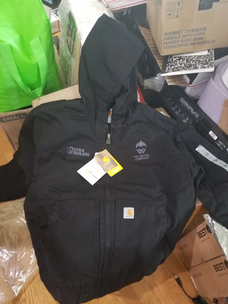 Carhartt quilt lined 104050 Black 3M Thinsulate Hooded Jacket SIZE