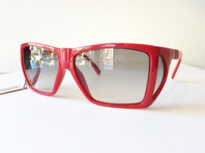 NOS 1980s Unused Vintage Gianni Versace Red 875 794 Quad Lens
