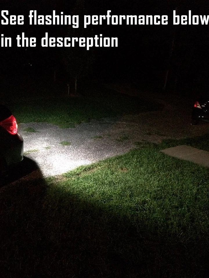 Alla Lighting LED 1156 White Strobe Backup Reverse Alert Light 6000K Super White - Image 3 of 4