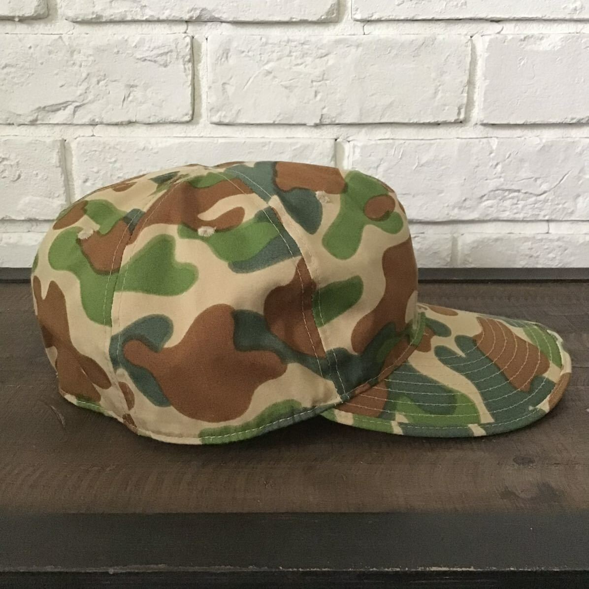 BAPE Puzzle camo panel cap a bathing ape hat Green NIGO Size L | eBay