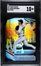 2019 Panini Phoenix #19 Justin Verlander HOLO SILVER PRIZM SGC 10 GEM MINT