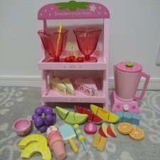 Mother Garden Wild Strawberry Wooden Play House Set Toy Furniture Pretend Play