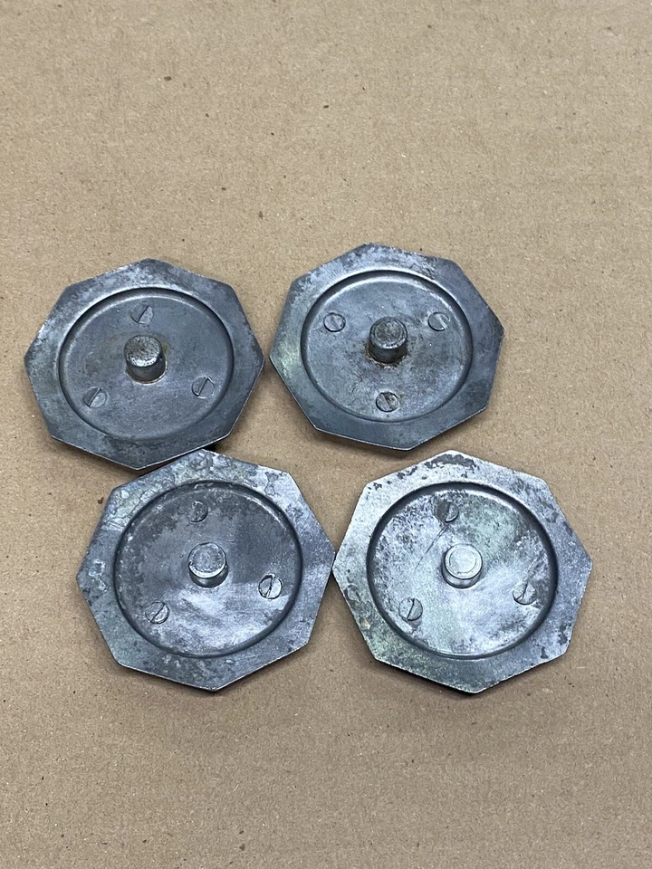 INSIGNIA TAPACUBOS OCTOGONAL ALUMINIO 4 PIEZAS MG MAGNETTE ZA ZB YA YB TD TF 1100 1300 Foto 4 de 4