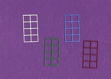 WINDOW  2 die cuts scrapbook cards