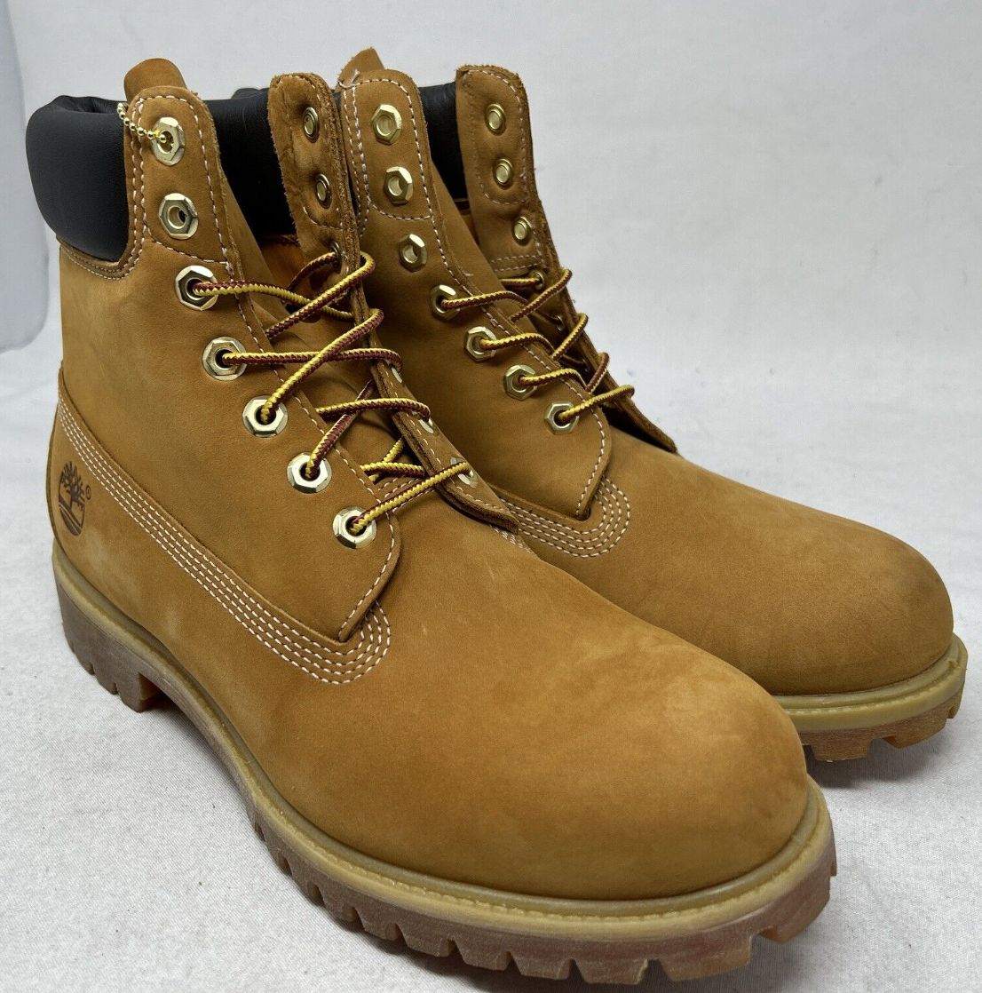 Timberland Premium 6-inch Wheat Boots Men Size 9.5 (gw347) | eBay