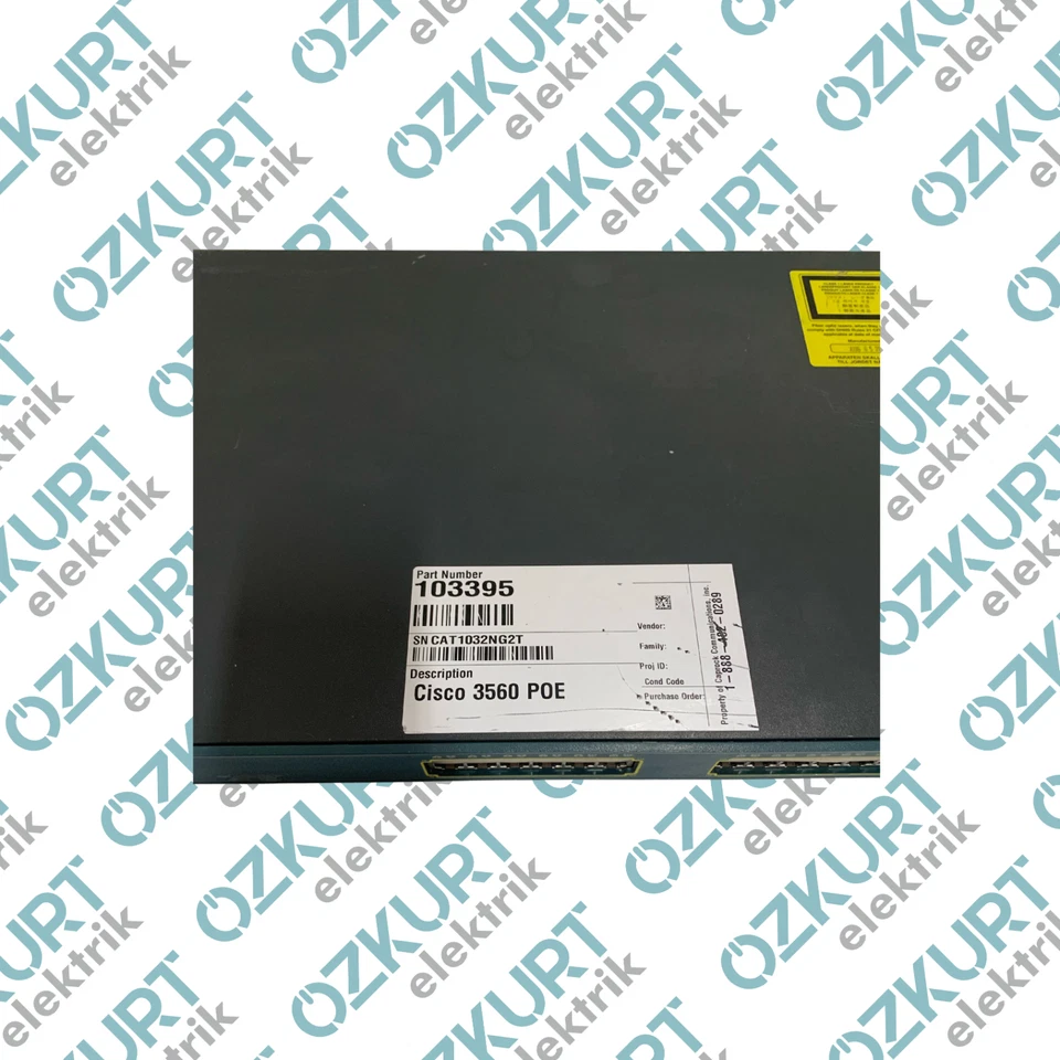 CISCO WS-C3560-24PS-S 24 PORT POE SWITCH 2 SFP UPLINK Cisco Catalyst Switch - Image 4 of 4