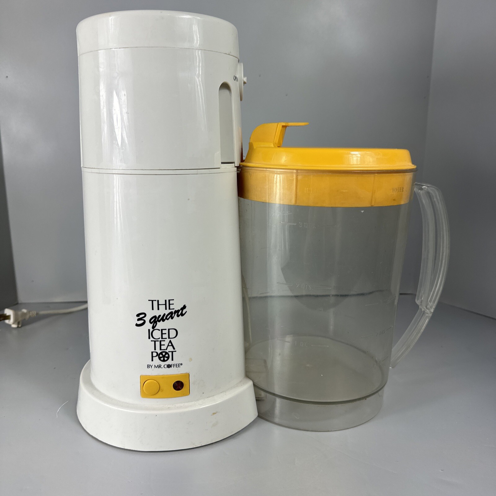 Mr Coffee Iced Tea Maker 3 QUART TM3 Vintage Sunbeam 1993 With Box eBay