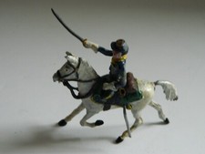 Vtg American Civil War Union Army Lead Painted Wounded Cavalry Soldier On Horse