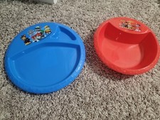 Zestaw talerzy obiadowych i misek Psi Patrol, nowy!