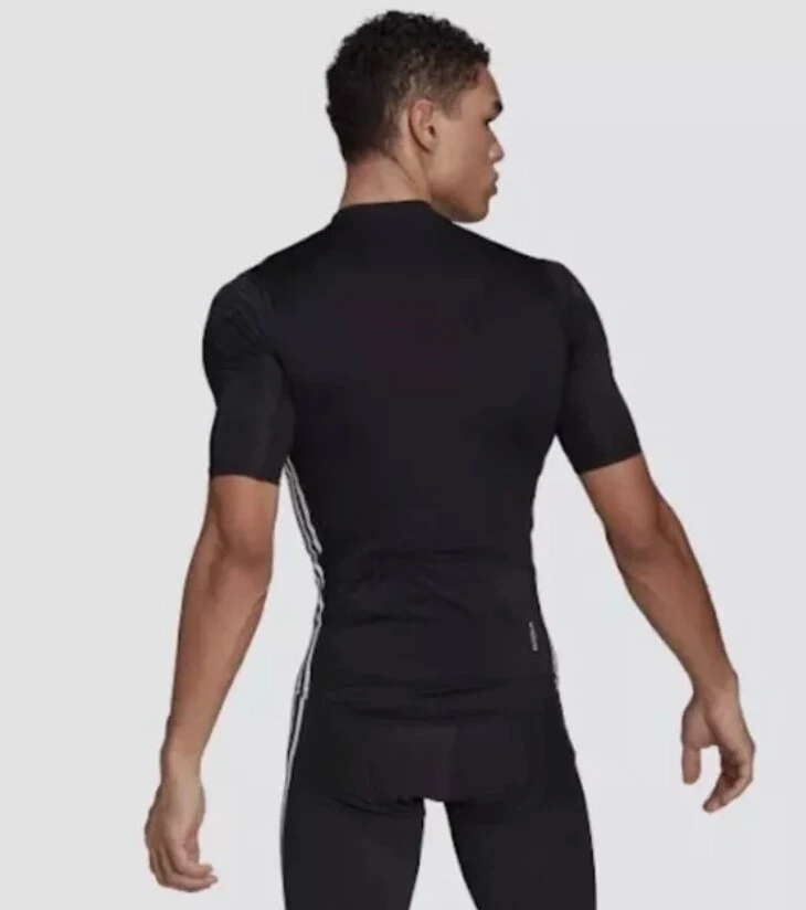 Camiseta deportiva de ciclismo Adidas para hombre negra Foto 2 de 4