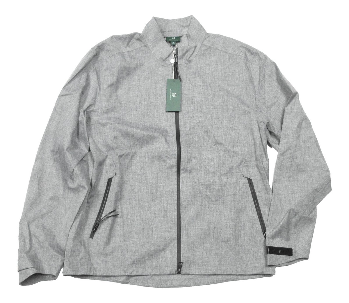 AG Adriano Goldschmied Men's Heathered Grey Highland Tech Full Zip
