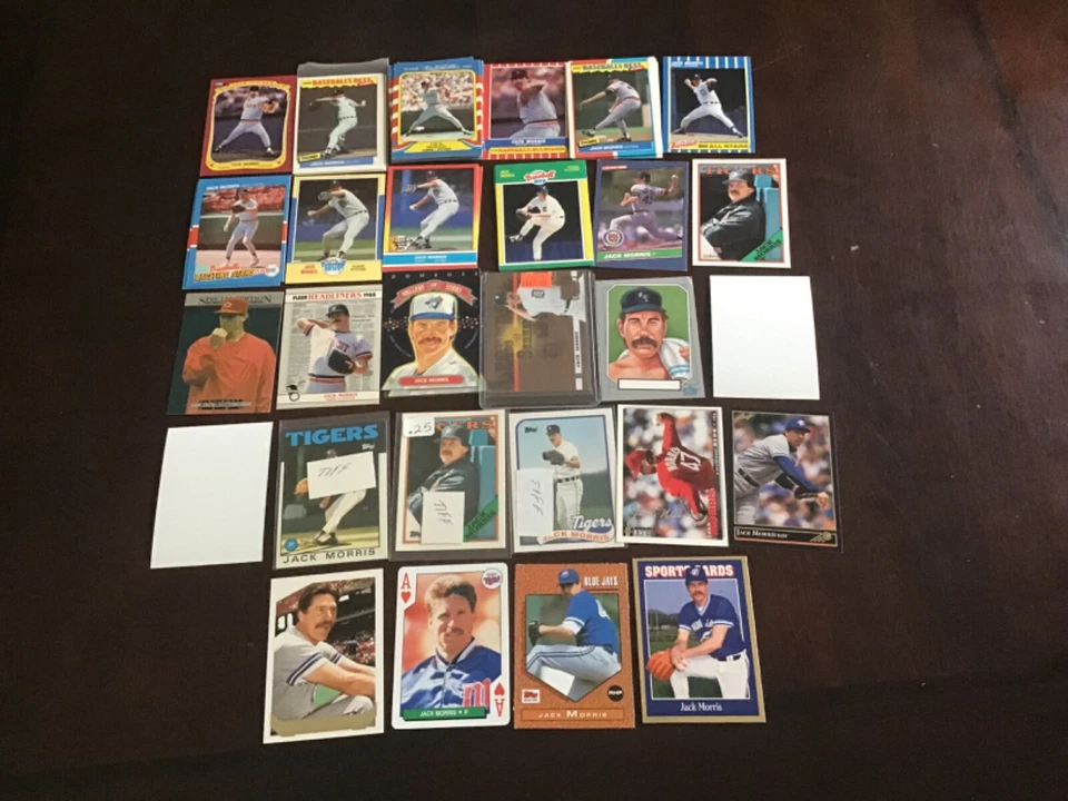 JACK MORRIS Oddball Insert & Regular issue Baseball TIGERS YOU CHOOSE - Image 3 of 4