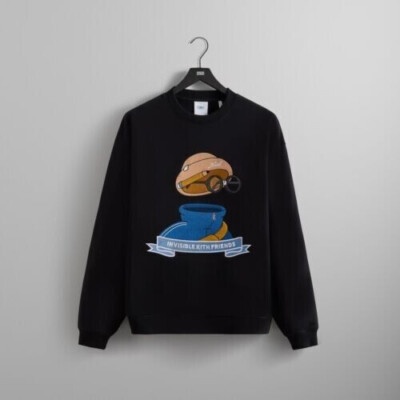 Kith x Invisible Friends Sweatshirt Crewneck schwarz in Größe (XL) - GER
