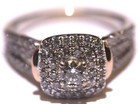14k white rose gold 1.44ct SI1 H round diamond engagement ring 5g ladies 6 — photo 1
