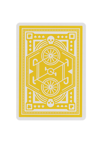DKNG YELLOW WHEEL PLAYING CARDS ART OF PLAY DECK MAGIC TRICKS POKER USA NEW - Picture 10 of 11