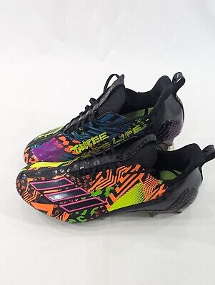 New No Box Adidas Adizero Mismatch Football Cleats Black New No Box Adidas Adizero Mismatch Football Cleats Black