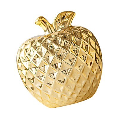 Apfel-Keramik-Statue, Desktop-Ornament, moderne Statue, Obst-Skulptur für