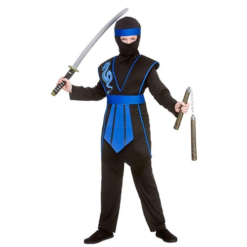 Niños SAMURAI NINJA Elegante Libro de Vestir Semana Halloween Libro Semana Dragón Azul EB-4129 - Imagen 3 de 5
