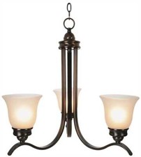 Monument 3557932 3-Light Oil Rubbed Bronze 1-Tier Chandelier