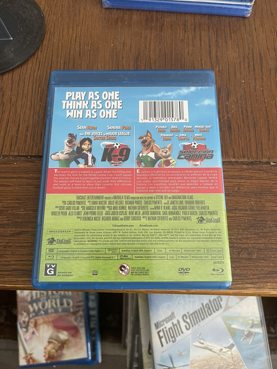 K-9 World Cup Blu-ray DVD 2 Disc Animated Kids Movie Soccer