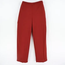 Valerie Separates Pants Womens Sz PM Red Stretch Elastic Waist Mid Rise Pull-On