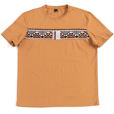 Shein Performance Stretch Mens Aztec Southwestern Graphic T Shirt Size Large