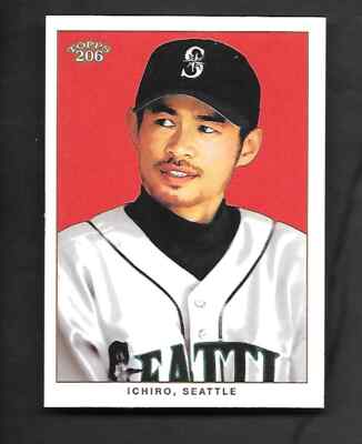 ICHIRO SUZUKI 2002 TOPPS 206 #256C WHITE JERSEY SEATTLE MARINERS