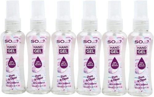 CLEANSING HAND GEL HAND SANITISER SPRAY 50ML NEW PURE & CLEAN x1 x12 x24 x48 - Picture 3 of 3