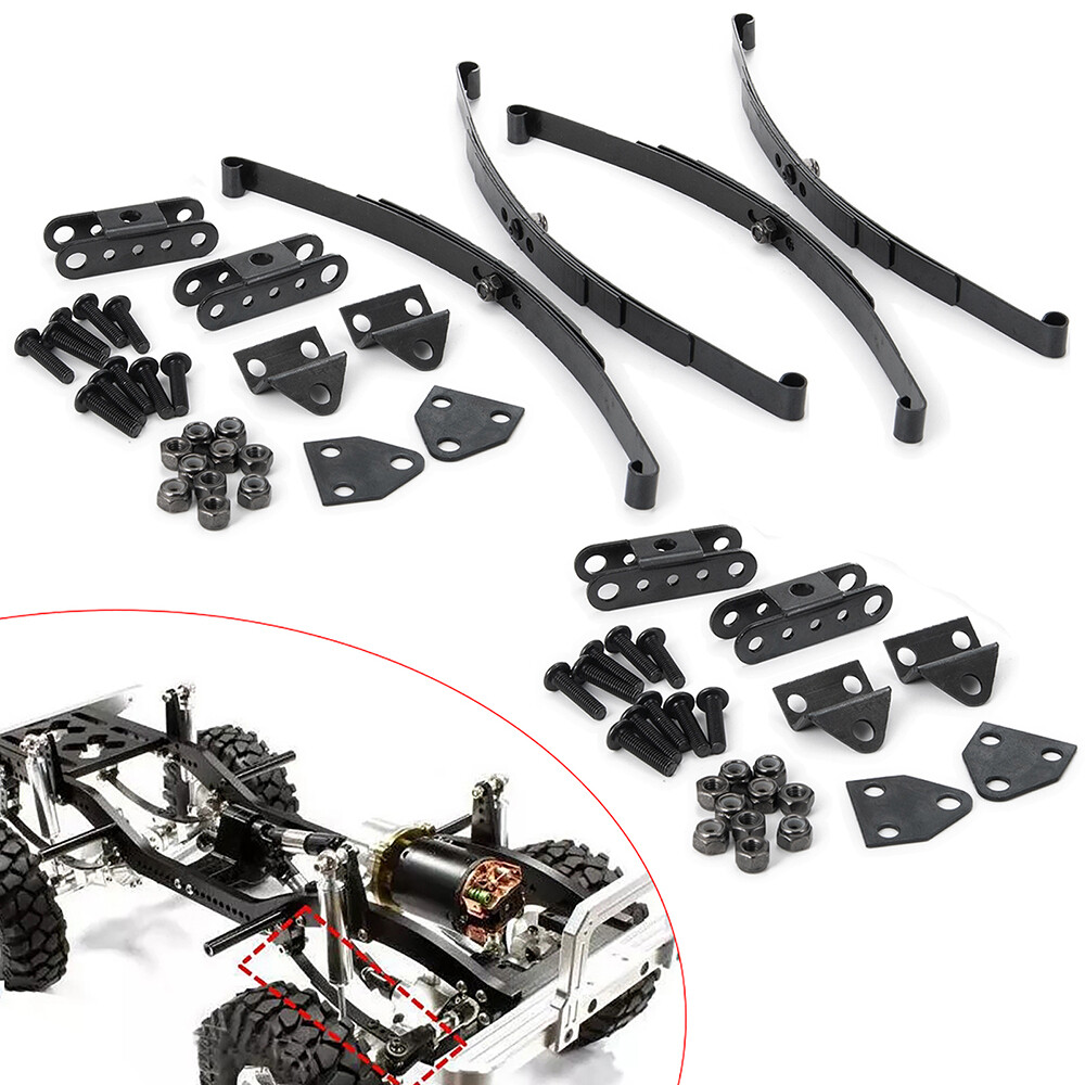 Set Balestre Metalliche In Acciaio Per Assale Posteriore – Telaio HighLift Per RC4WD D90 – Auto Crawler 1/10 – Upgrade Parti Di Ricambio