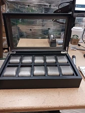 HOUNDSBAY Mariner Mens Watch Box Storage Case Holder, Watch Box for Large...