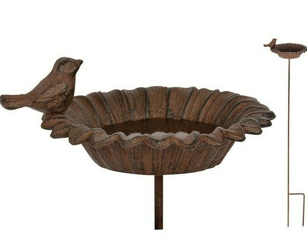 Esschert Design VogelträNke Auf Stab Futterschale Vogel Futter TräNke Fb 301-image