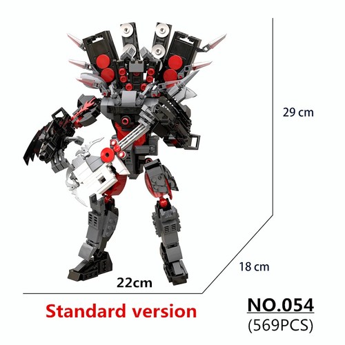 Skibidi Toilet Titan Guitor Speaker Man Building Blocks Set DIY Bricks Toys Gift - Picture 7 of 27
