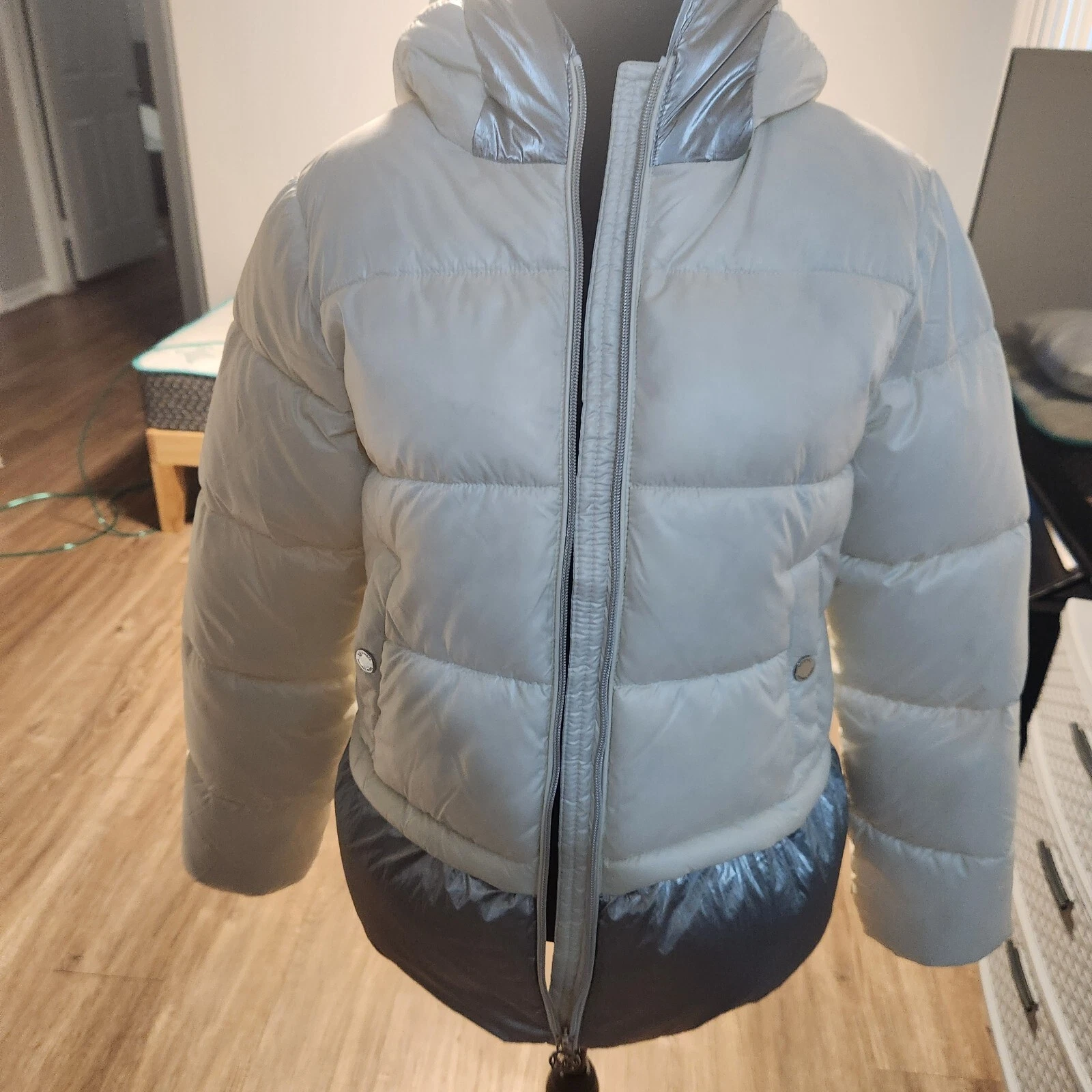 Michael Kors Puffer Coat Ragazza Taglia 16 Cappuccio Giovane MK Giacca Invernale