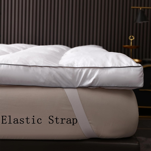 3 Inch Memory Foam Mattress Topper Queen Size, Pillow Top with Soft Fluffy Shred - Picture 2 of 12
