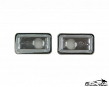 Seitenblinker Durchsichtig Silber für VW Golf 2 19E Audi 80 B2 B3 B4 100 C3 C4
