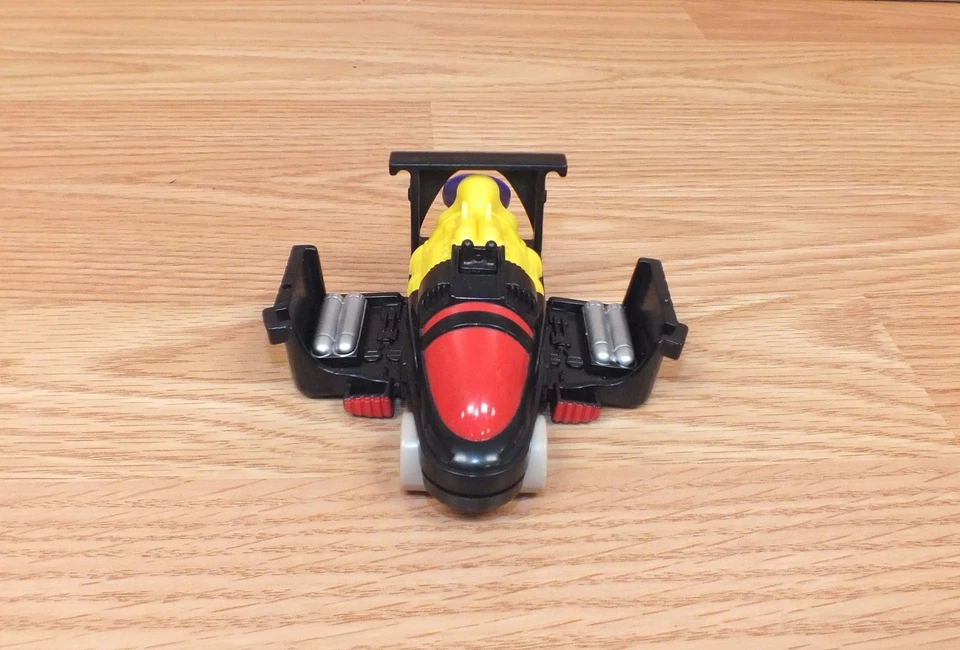 Coche Hot Wheels Genuino Vintage (1993) Rojo y Negro Con Motor Amarillo Para Enviar  Foto 3 de 4