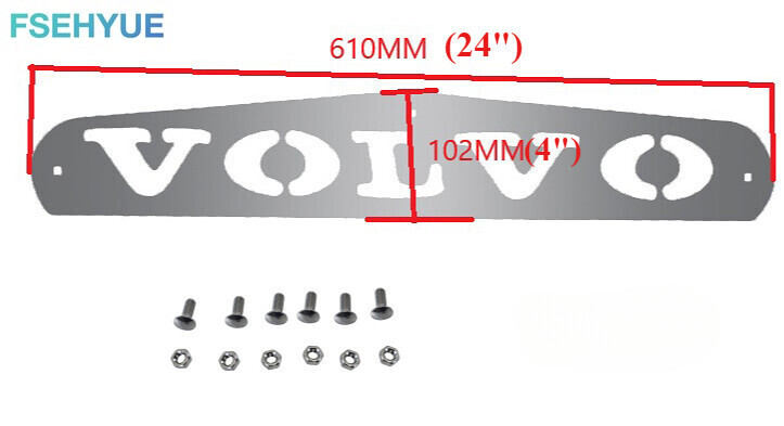 2PCS Volvo Mud Flap Plates Bottom VNL Semi Truck 24