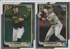 PAUL SKENES 2024 BOWMAN CHROME ROOKIE CARD 31 PITTSBURGH PIRATES NICK GONZALES