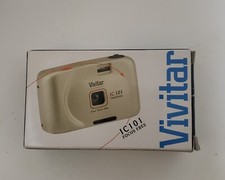 Vintage Vivitar IC101 35mm Point Shoot Film Black Camera Focus Free